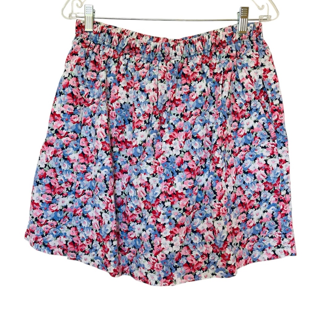 VINTAGE BRINDAR Shorts Skort Floral Summer Loungewear Athleisure Women's Large